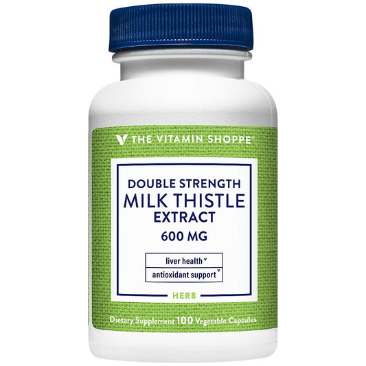 Double Strength Milk Thistle Extract ? Liver Health ? 600 MG (Vegetable 100 Capsules)