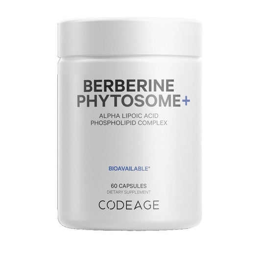 Codeage Berberine Phytosome, Indian Barberry Berberine HCL, Alpha Lipoic Acid, Phospholipids, 60 Ct