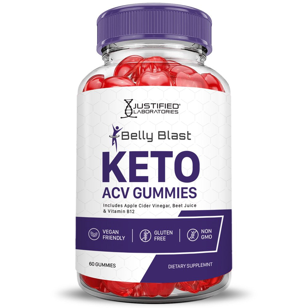 Belly Blast Keto ACV Gummies 1000MG Dietary Supplement 60 Gummys
