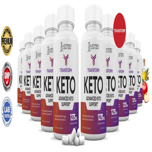 (10 Pack) Transform Keto ACV Pills 1275Mg Alternative to Gummies Dietary Supplement 600 Capsules - Nutricity.com.au