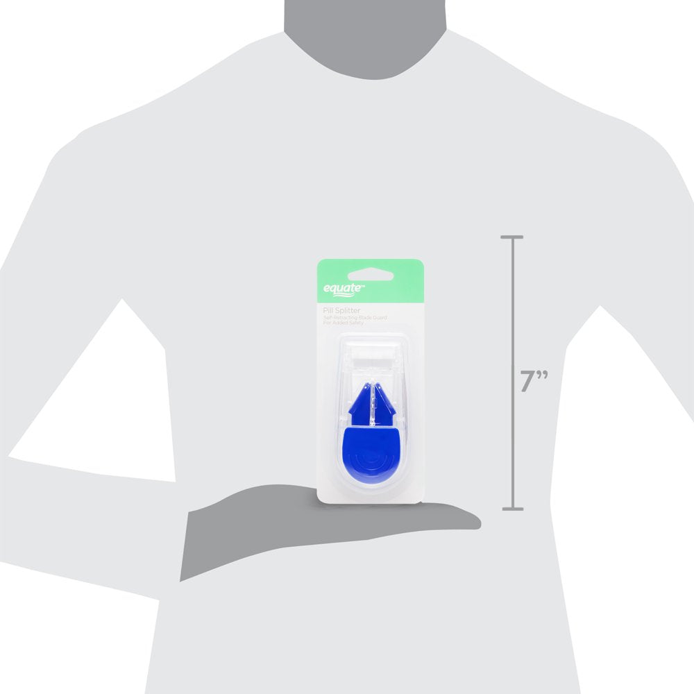 Equate Ultra Pill Splitter with Retracting Blade Guard for Cutting Small or Large Tablets in Half