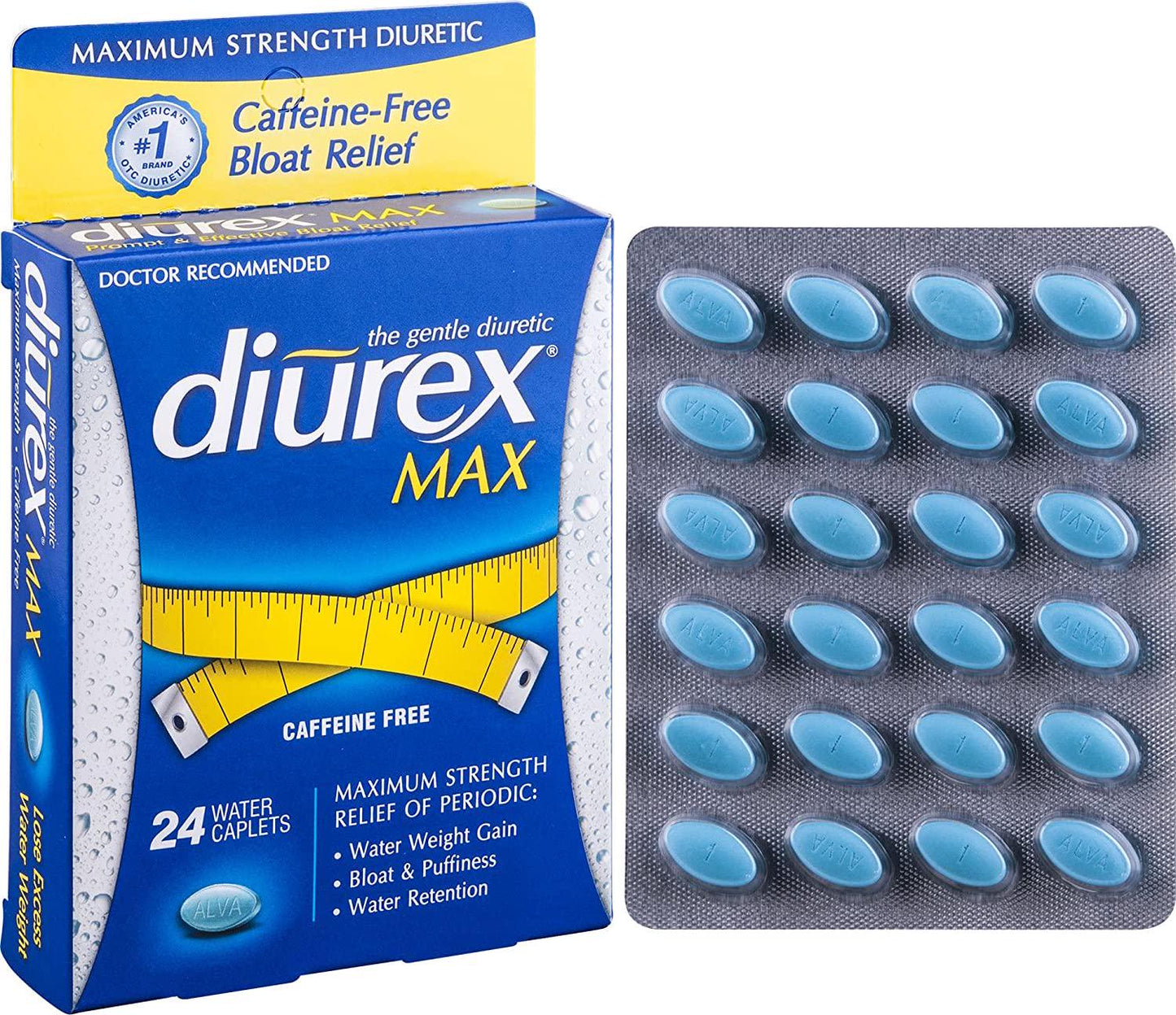 diurex Max Water Pills, 24 Count (Pack of 2)