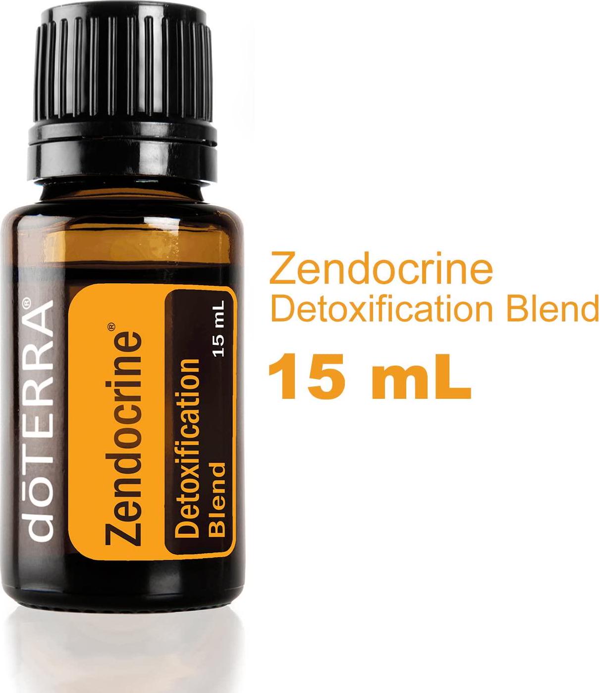 doTERRA - Zendocrine Essential Oil Detoxification Blend -Supports Healthy Liver Function, Elimination, Body System Purification and Detoxification; For Diffusion, Internal, or Topical Use - 15 mL