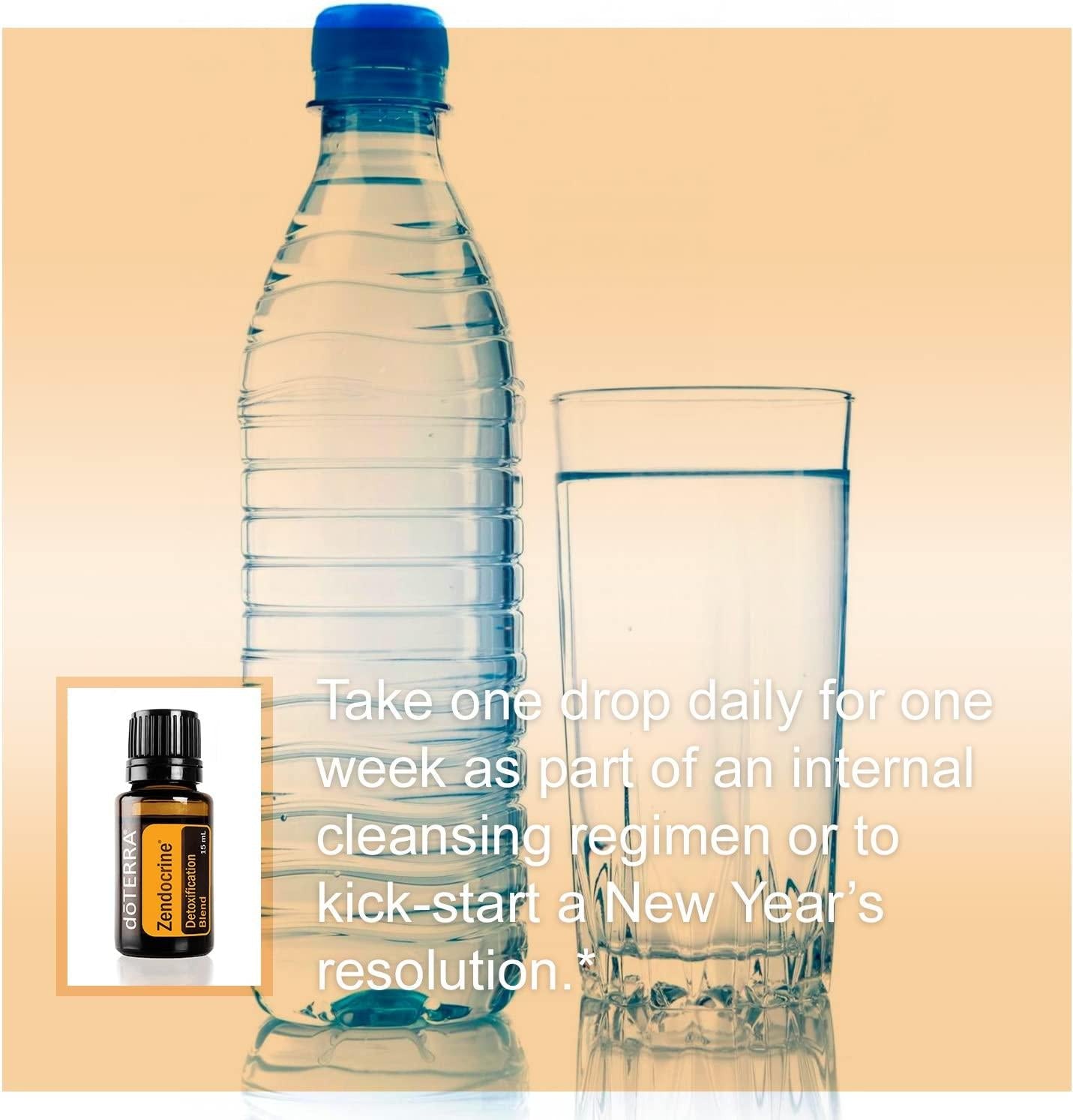 doTERRA - Zendocrine Essential Oil Detoxification Blend -Supports Healthy Liver Function, Elimination, Body System Purification and Detoxification; For Diffusion, Internal, or Topical Use - 15 mL