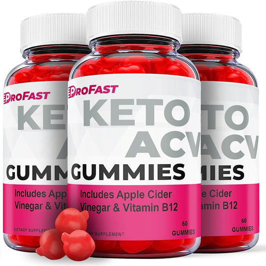 (3 Pack) Profast Keto ACV Gummies - Supplement for Weight Loss - Energy & Focus Boosting Dietary Supplements for Weight Management & Metabolism - Fat Burn - 180 Gummies - Nutricity.com.au