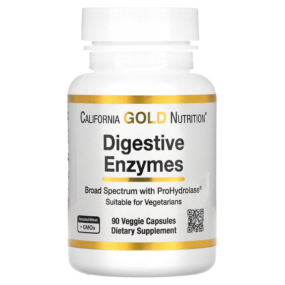 Digestive Enzymes, Broad Spectrum, Suitable for Vegetarians, 90 Veggie Capsules