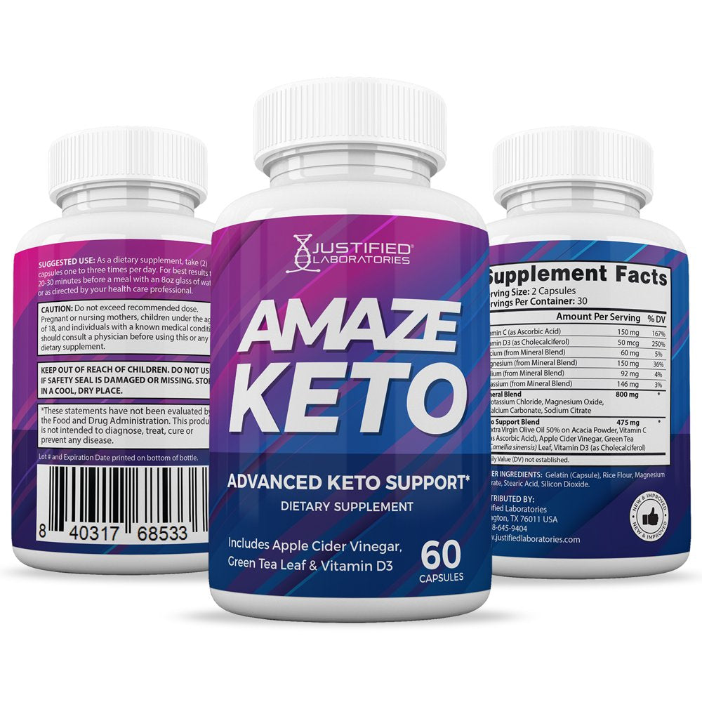 Amaze Keto ACV Gummies 1000Mg & Keto ACV Pills 1275MG Bundle