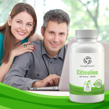 Citicoline CDP Choline 300Mg - 120 Vegetarian Capsules