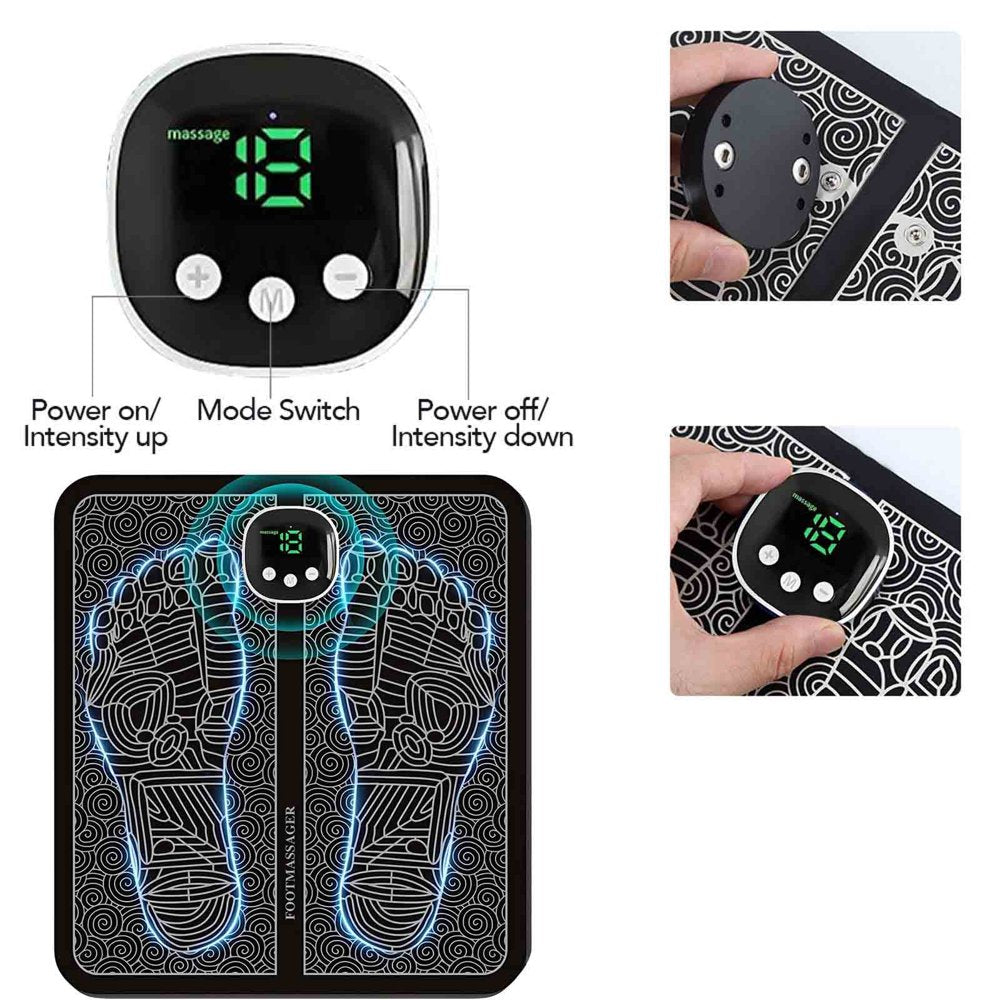Chamoist Foot Massagers for Neuropathy Pain Relief and Circulation, Whole Body Massager for Neuropathy,Foldable Legs & Feet Massager Pad with 8 Modes, 18 Levels, for Those Who Stand and Work All Day