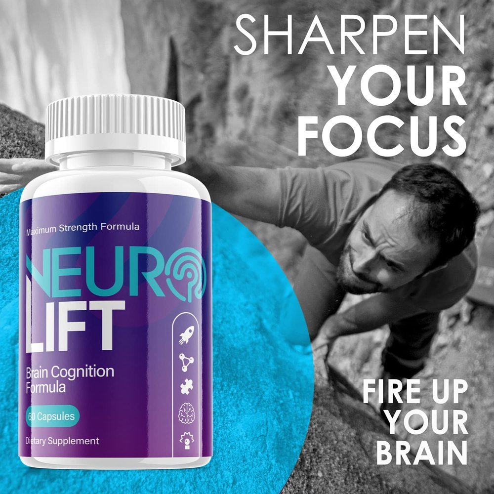 (3 Pack) Neuro Lift - Nootropic Memory Booster Dietary Supplement for Focus, Memory, Clarity, & Energy - Advanced Cognitive Formula for Maximum Strength - 180 Capsules - Nutricity.com.au