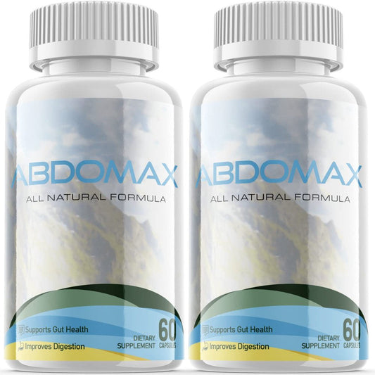 (2 Pack) Abdomax - Dietary Supplement for Digestion and Healthy Gut - Pills for Immune System, Digestive Function, Healthy Stomach, Reduces Bloat - 120 Capsules - Nutricity.com.au