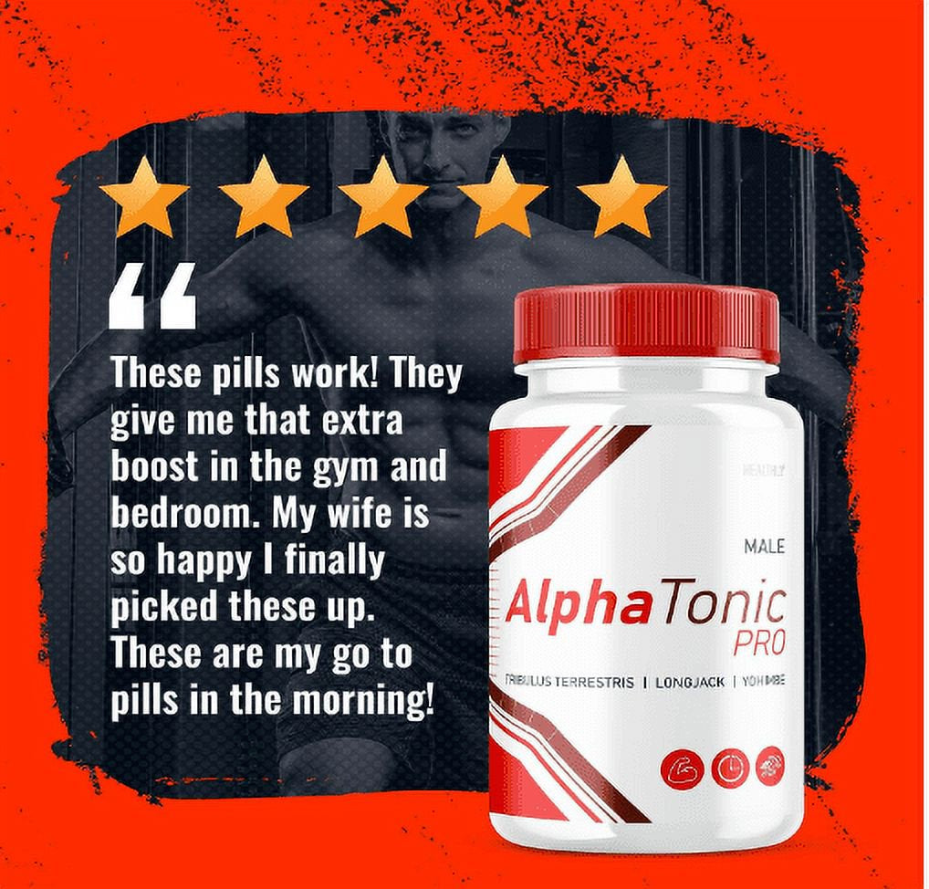 (2 Pack) Alpha Tonic Booster T Powder Alphatonic Supplement Pills for Men, Women (120 Capsules)