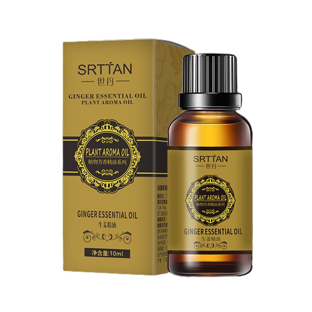 AURORA TRADE 10Ml Slimming Essential Oil Quick to Absorb Fat Burning Natural Extract Belly Drainage Ginger Relax Massager Liquid for Women