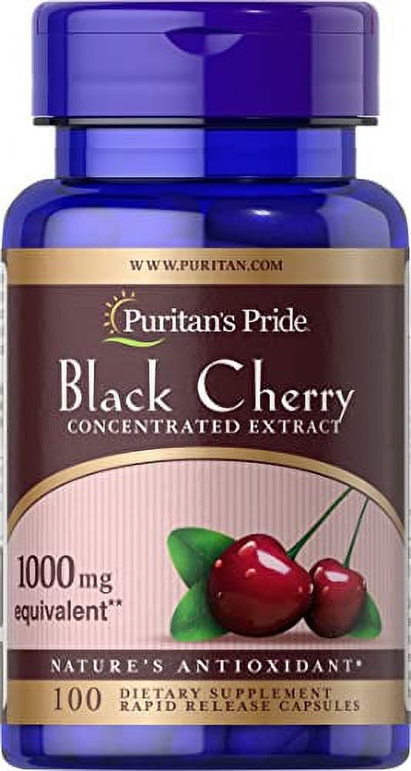 Black Cherry Extract 1000Mg, 100 Count by Puritan'S Pride (19373)