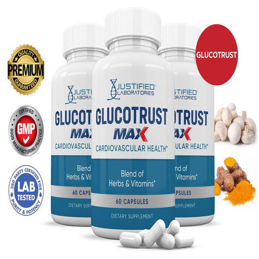 (3 Pack) Glucotrust Max 1Max Advanced Formula 1295MG 180 Capsules - Nutricity.com.au