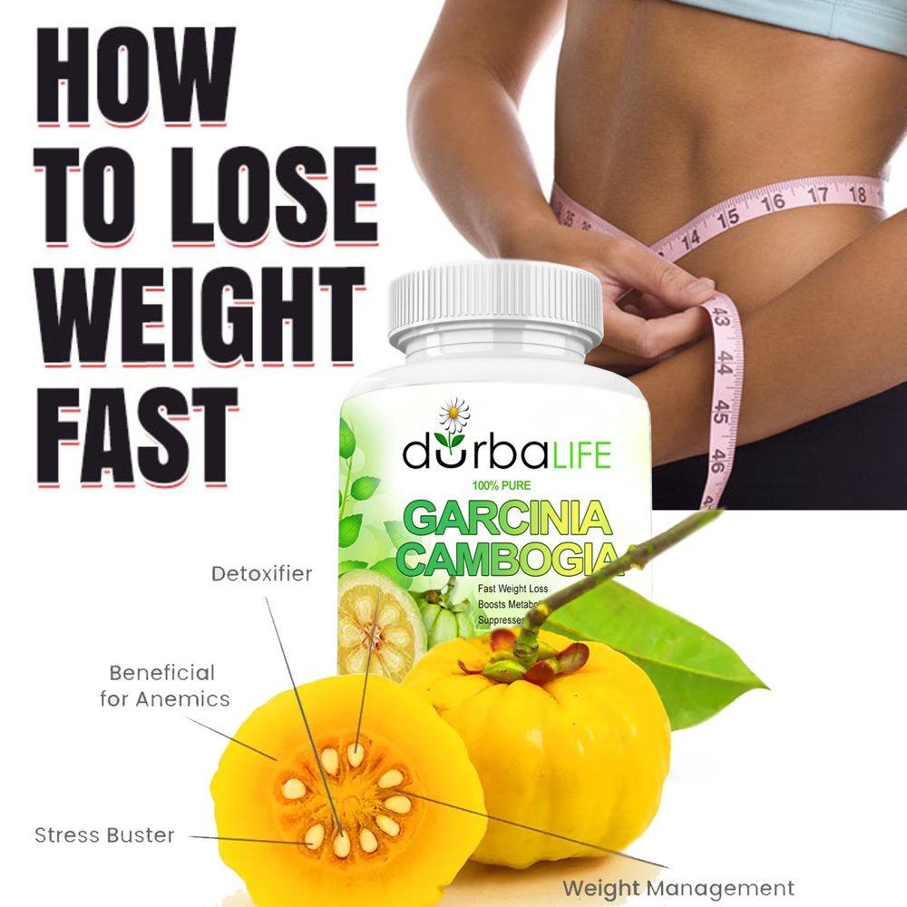 Durbalife Garcinia Cambogia Supplement 95% HCA Metabolism Booster for Weight Loss 60 Capsules