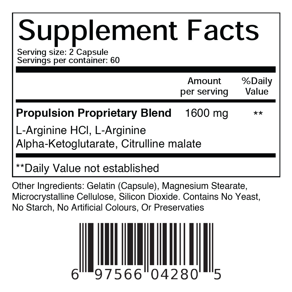 Balance Breens L-Arginine Nitric Oxide Booster 60 Capsules - Supplement for Muscle Building, Endurance, Vascularity, Energy