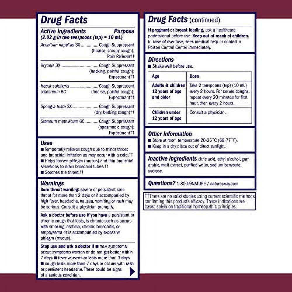 Boericke & Tafel - Cough & Bronchial Syrup 4 Oz [Health and Beauty]