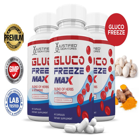 (3 Pack) Glucofreeze Max Advanced Formula 1295MG 180 Capsules - Nutricity.com.au