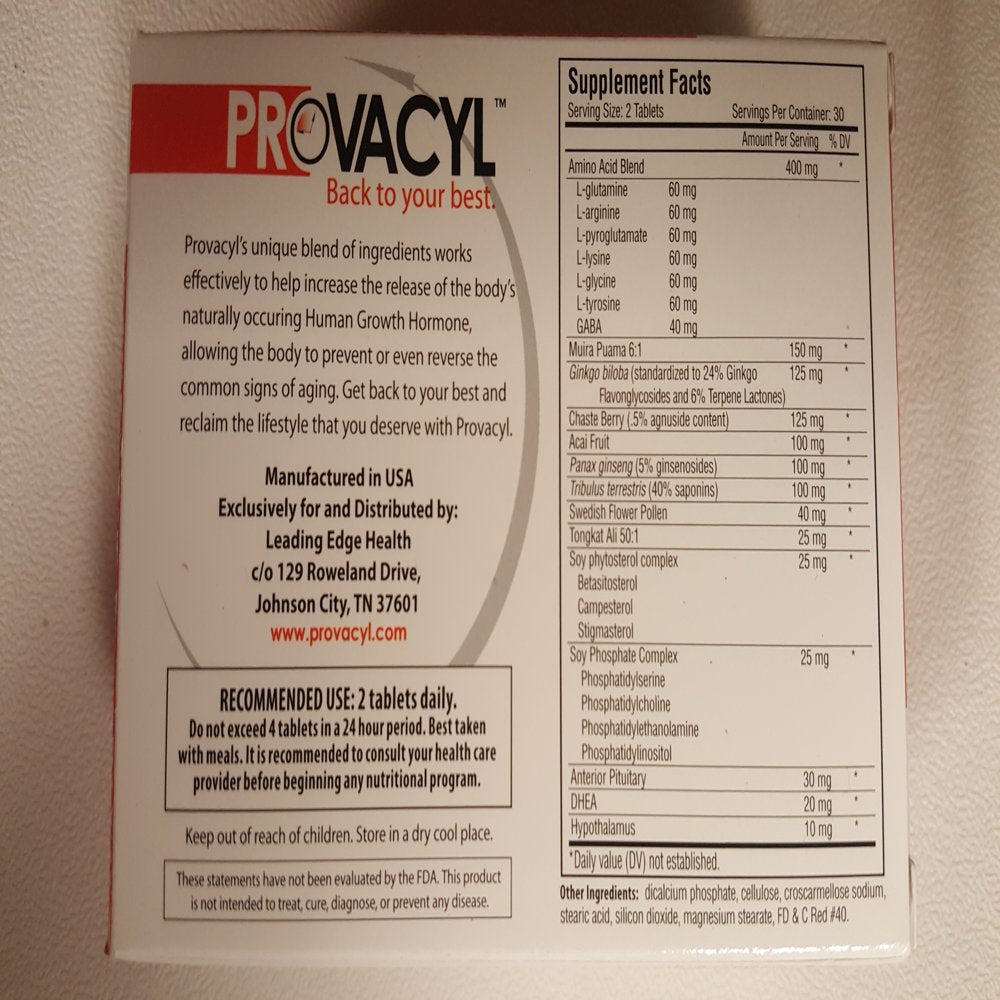 PROVACYL 2 Month Supply 240 Tablets New Larger Box Male Sex Drive and Energy