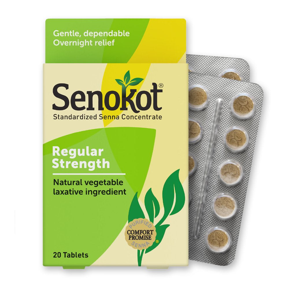 Senokot® Regular Strength Senna Laxative Tablets, 20 Ct