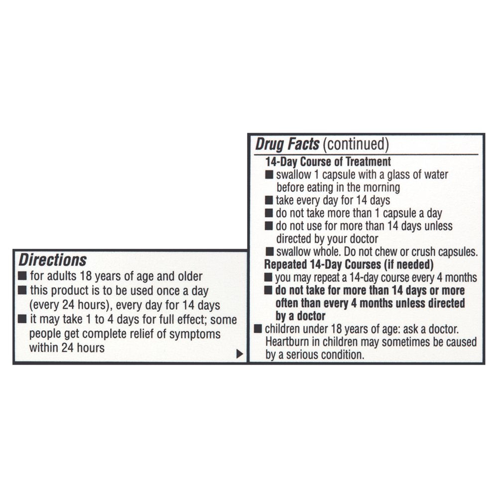 Equate Omeprazole Delayed-Release Capsules, 20 Mg, 28 Count