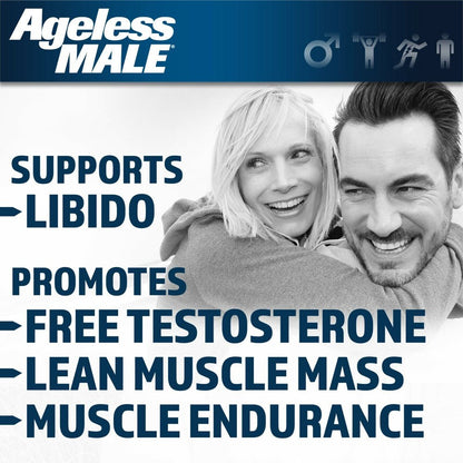 Ageless Male Free Testosterone Booster by New Vitality 60 Tablets