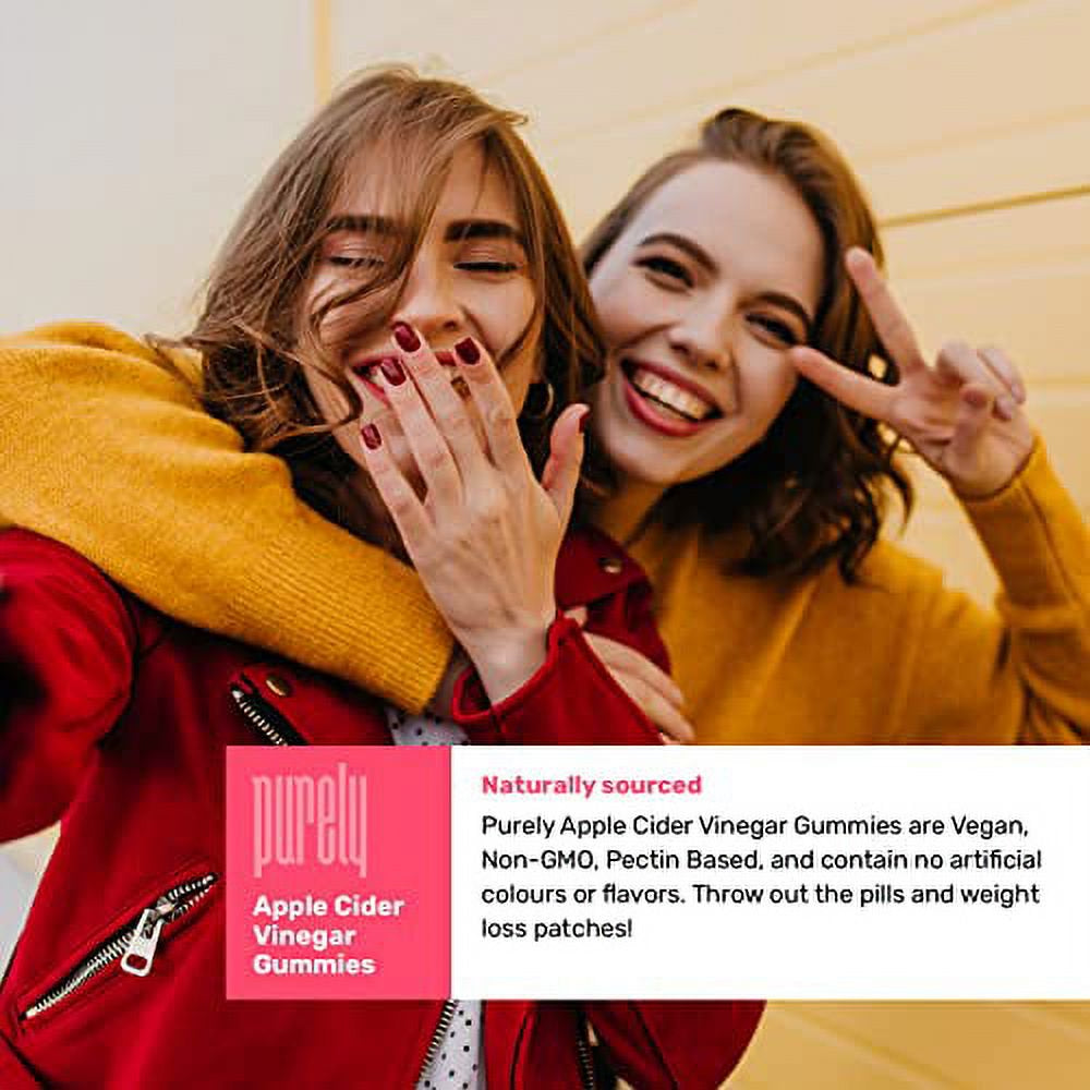 Apple Cider Gummies 1000Mg - Made with Apple Cider Vinegar Powder, Folic Acid, Vitamin B12, Vitamin B6, Iodine, Beet Juice Powder, Pomegranate Juice Powder - 60 Gummies