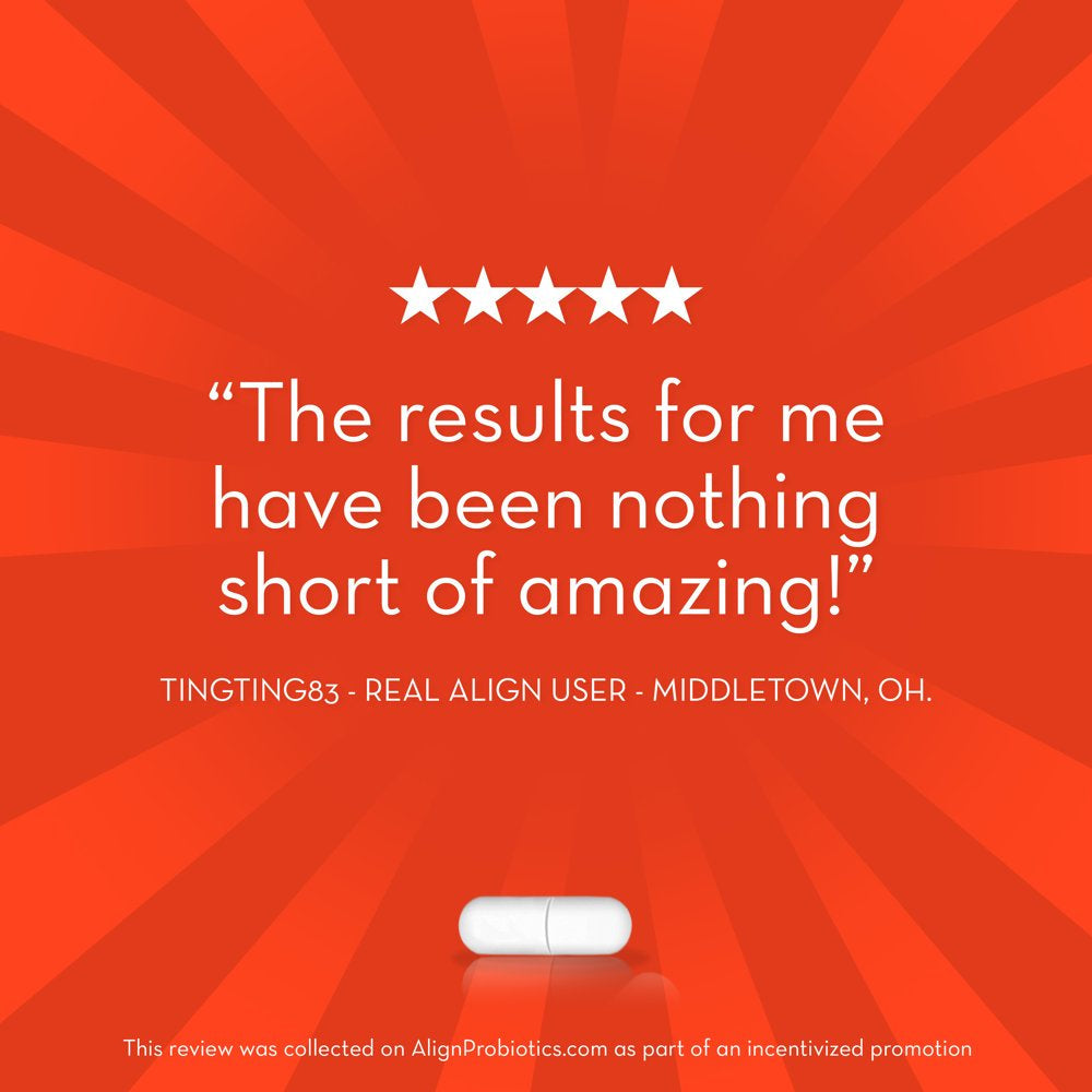 Align Probiotic Extra Strength, 5X More Good Bacteria for Digestive Health, 42 Capsules