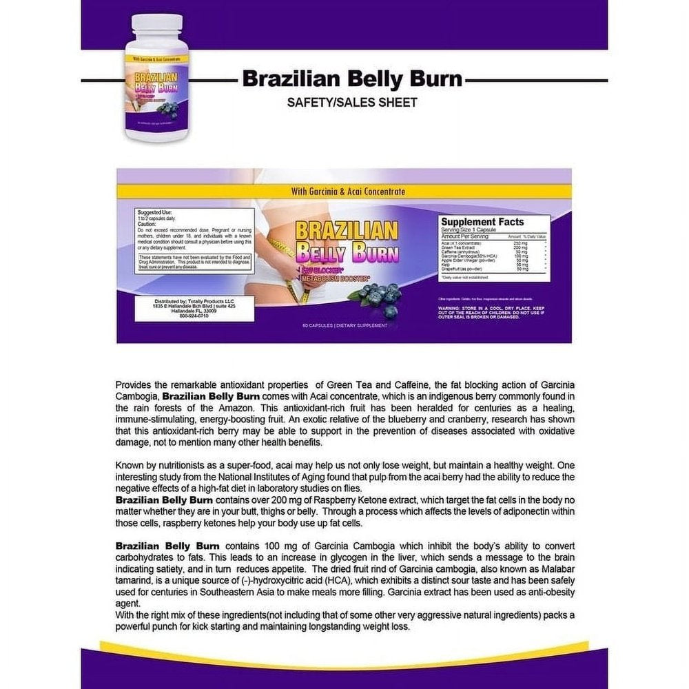 Brazilian Belly Burn and Black Seed Oil Combo Pack