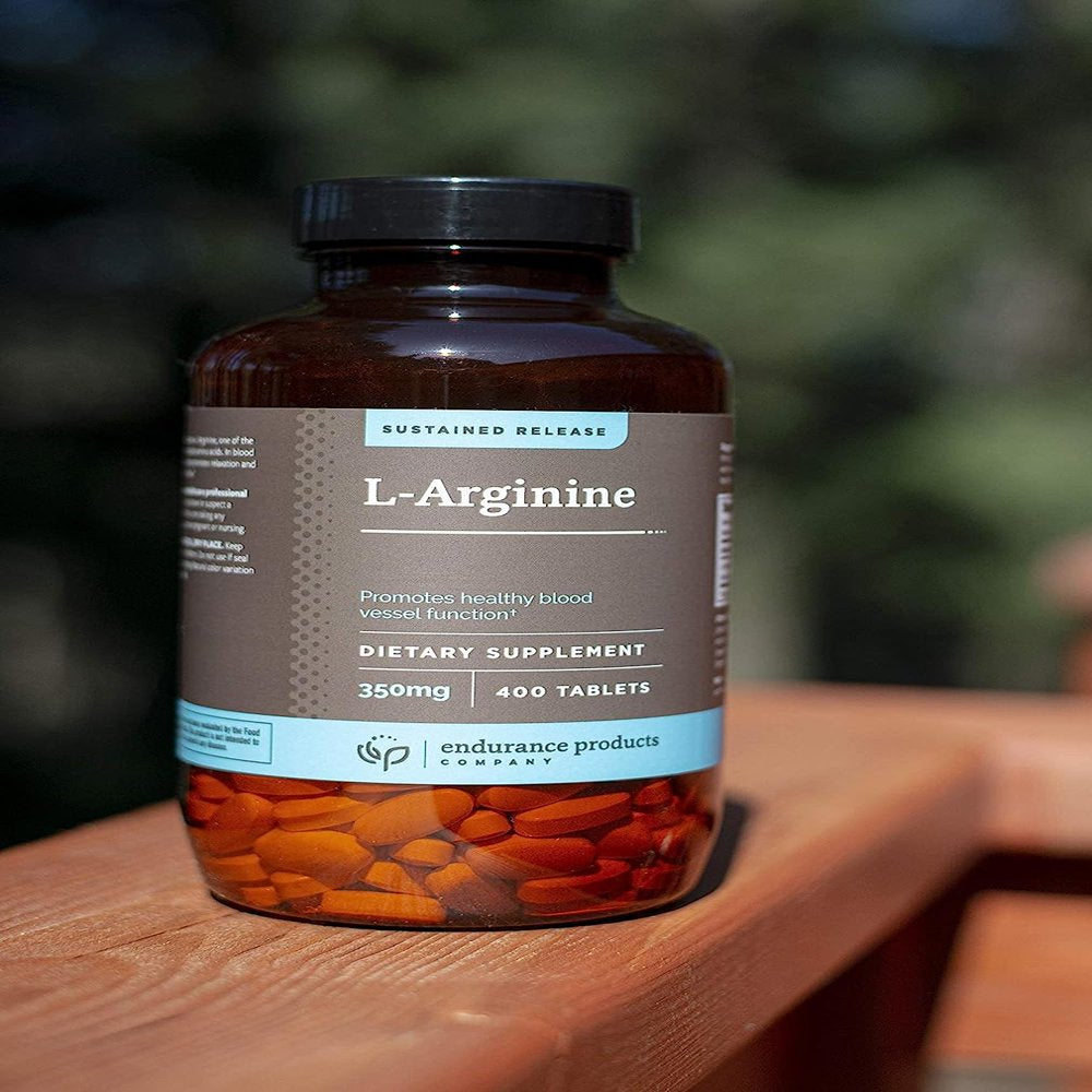 Endurance Products L - Arginine - 350Mg Sustained Release Dietary Supplement for Optimal Absorption - Nitric Oxide Precursor*, 400 Tablets Company
