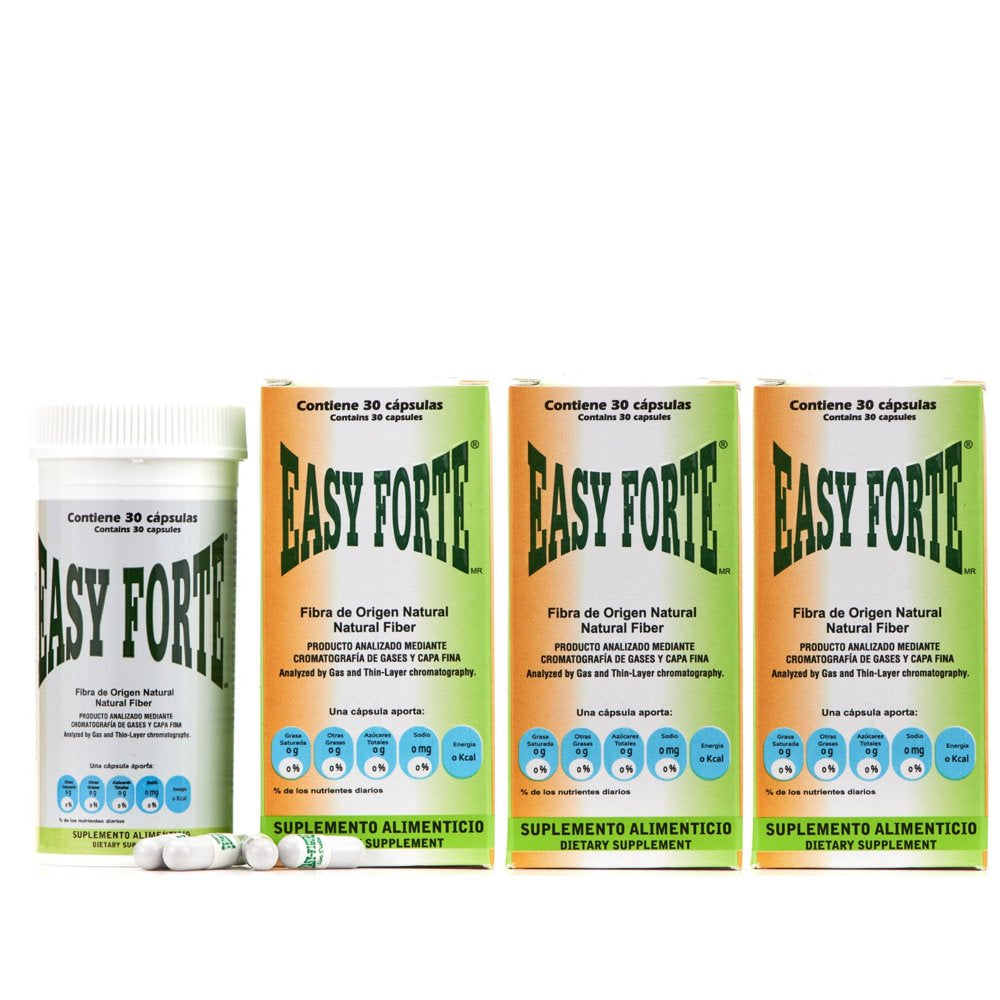 Easy Forte All-Natural Weight Loss Supplement, 30 Capsules, 3 Pack