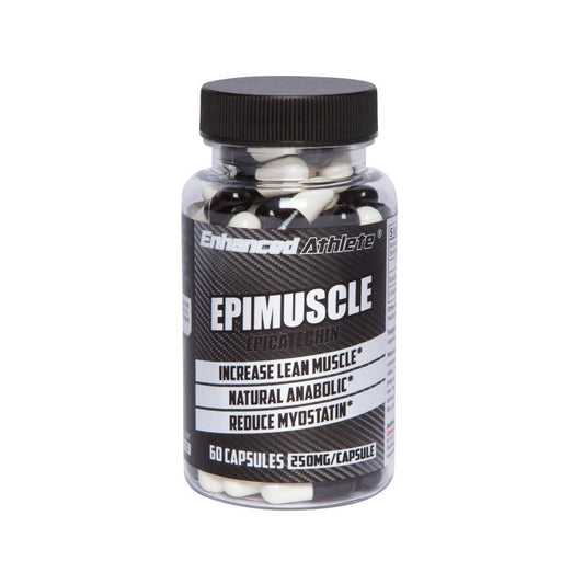 Enhanced Athlete Epimuscle - Natural Anabolic, Increase Lean Mass, Reduce Myostatin, 500Mg Pure Epicatechin 60 Caps.