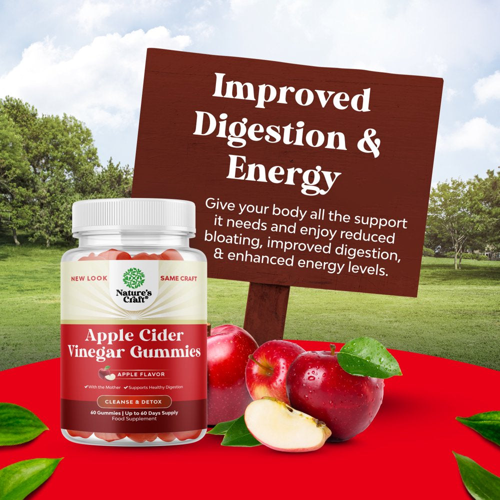 ACV Apple Cider Vinegar Gummies - Superfood Infused ACV Gummies Vitamins for Adults for Detox Cleanse Immune Support Digestion and Glowing Skin - Delicious Daily Energy Gummies with Vitamin B Complex