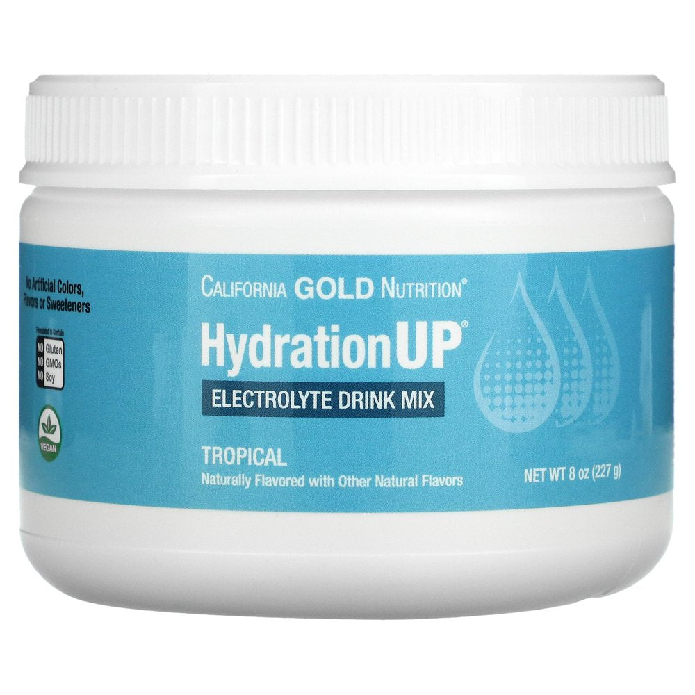 California Gold Nutrition Hydrationup, Electrolyte Drink Mix, Tropical, 8 Oz (227 G)