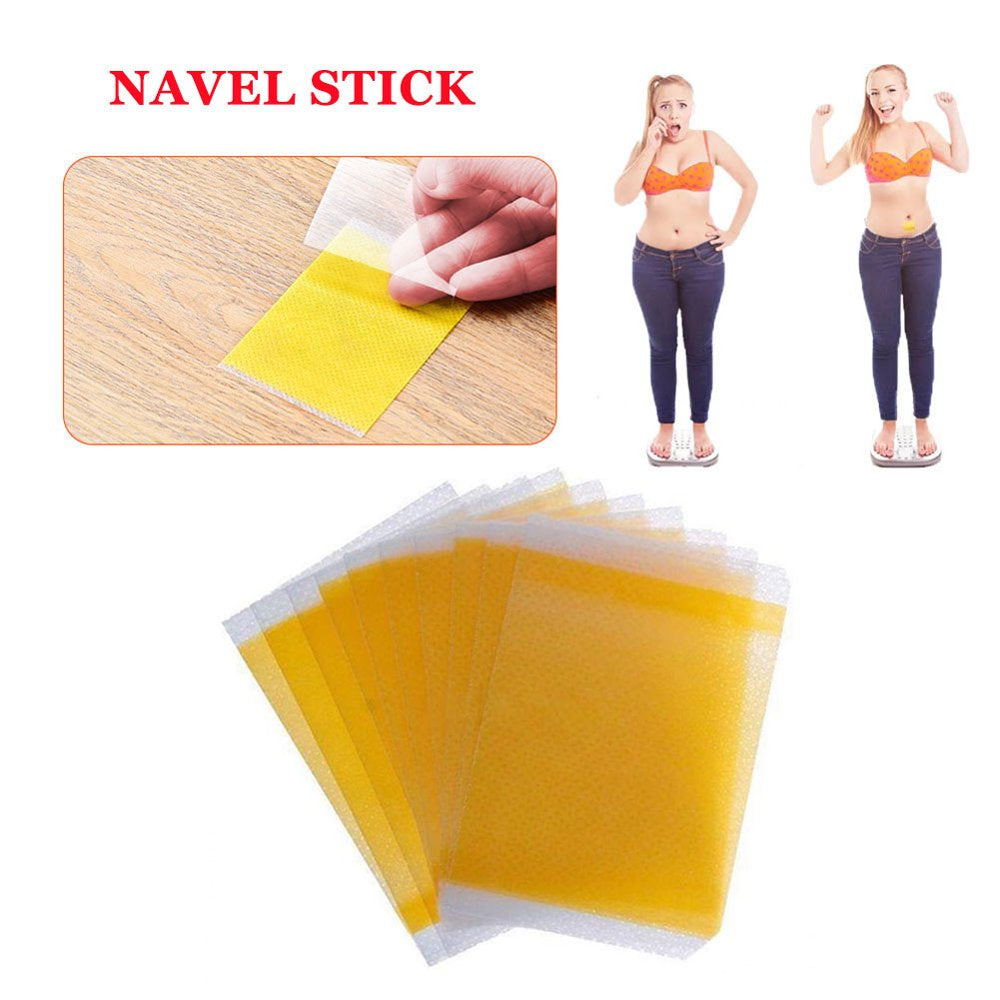 Chinatera 50Pcs Lazy Slimming Belly Patch Fast Burning Fat Lose Weight Navel Sticker
