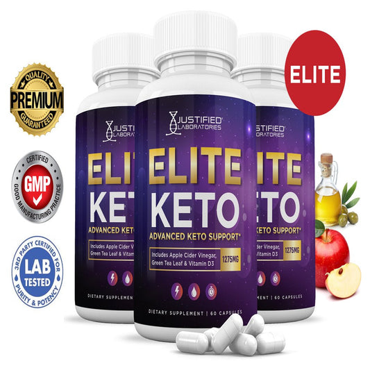 (3 Pack) Elite Keto ACV Pills 1275Mg Dietary Supplement 180 Capsules - Nutricity.com.au