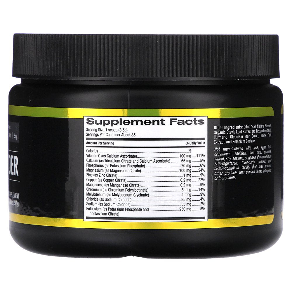 California Gold Nutrition SPORT - Electrolyte Powder, Natural Lemonade, 10.48 Oz. (297 G)