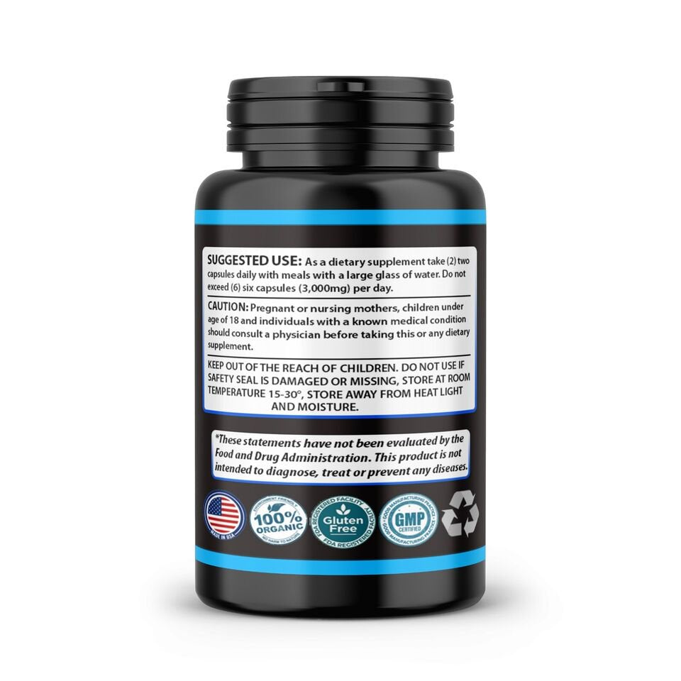 Extra Strength Nitric Oxide Supplement L Arginine 3X Strength Highest Potency