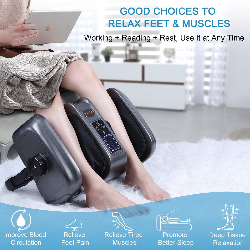 Electric Shiatsu Foot Massager Machine with Heat and Remote for Pain Relief, Kneading and Rolling Leg and Calf Circulation Massage for Plantar Fasciitis and Neuropathy, Gifts for Mother Women Men
