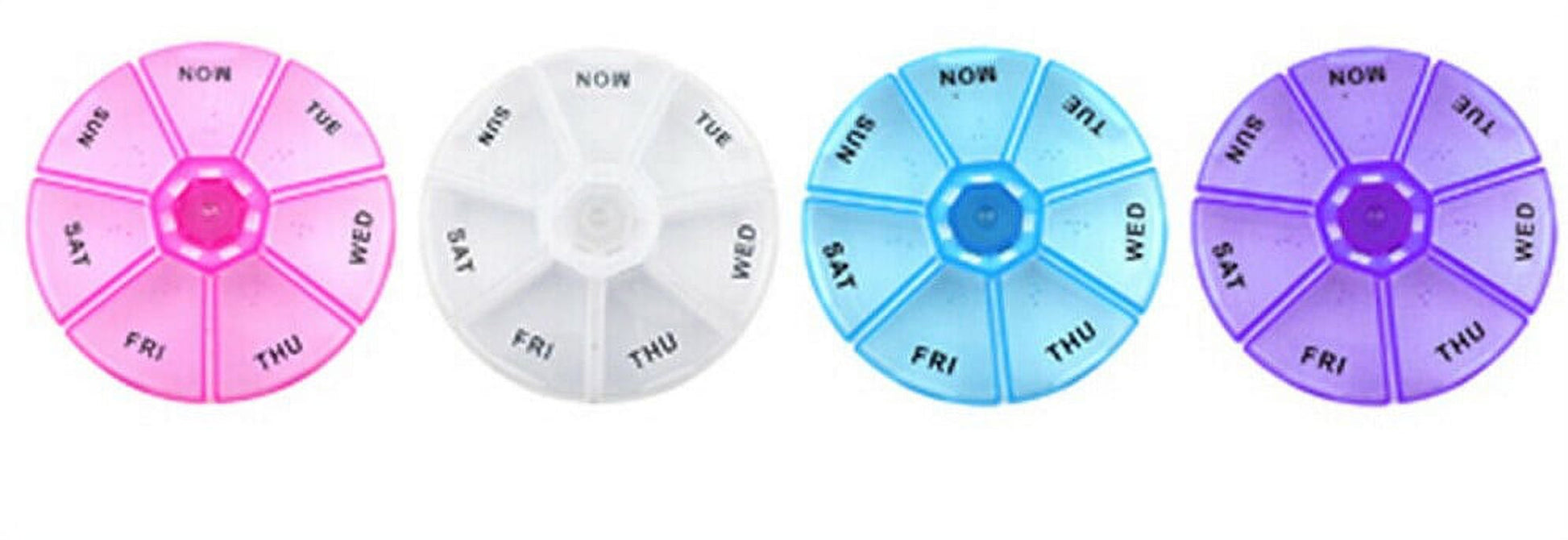 Dependable Industries Inc. Essentials 7 Day Pill Box Medicine Organizer Daily Weekly Medication Holder Travel