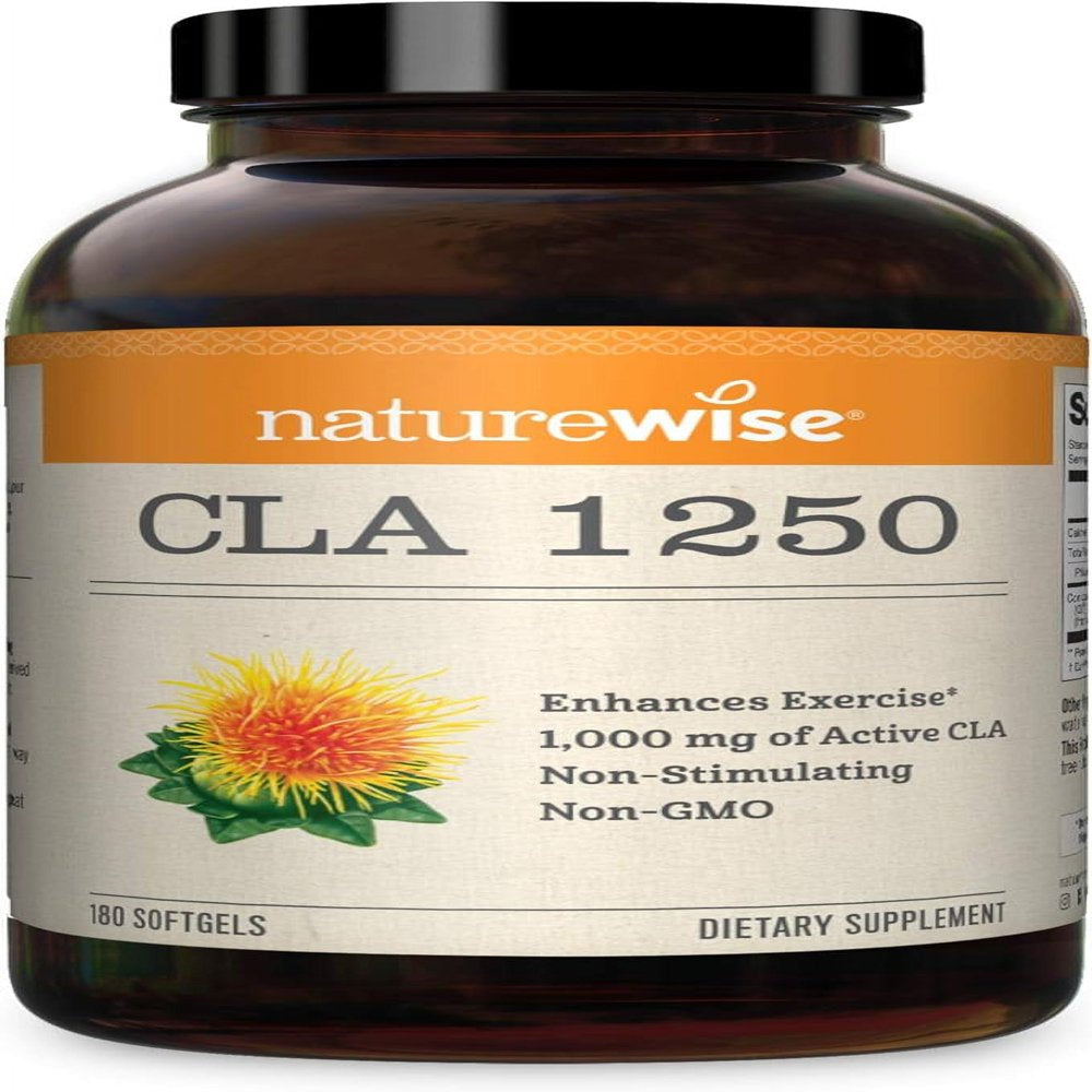 Naturewise CLA 1250 Exercise Enhancement Supplement, Soft Gels, 180 Ct