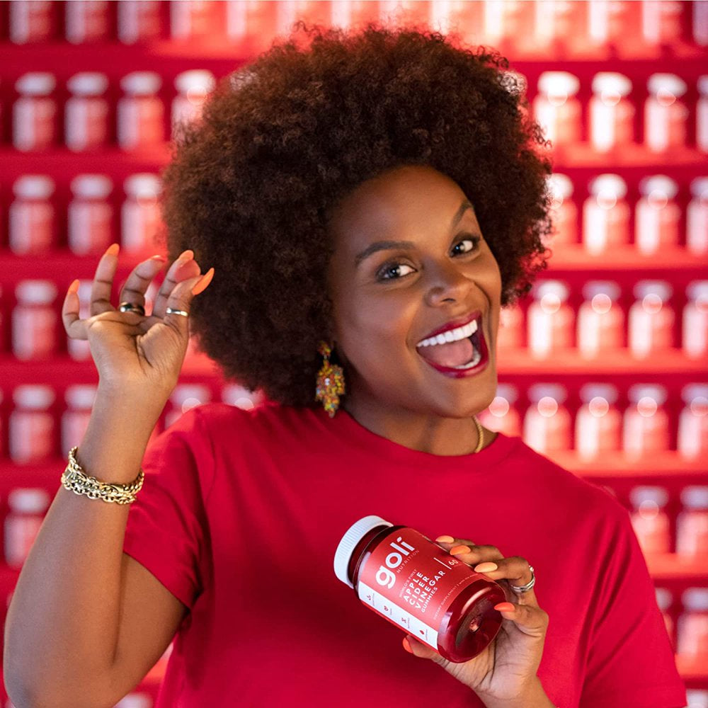 Goli Nutrition Apple Cider Vinegar Gummies, with Apple Cider Vinegar Powder, 60 Count