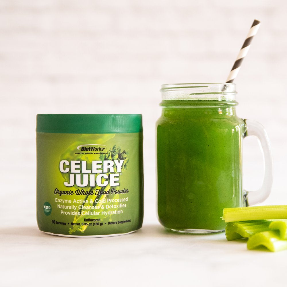 Dietworks Celery Juice Powder Drink Mix, 6.35 Oz 30 Servings