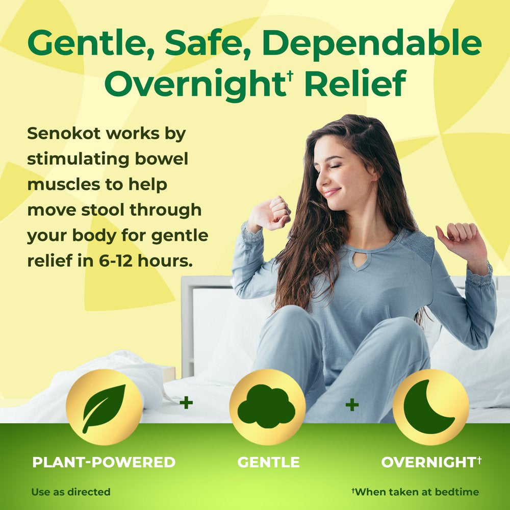 Senokot® Regular Strength Senna Stool Softener Laxative Tablets, 50 Ct