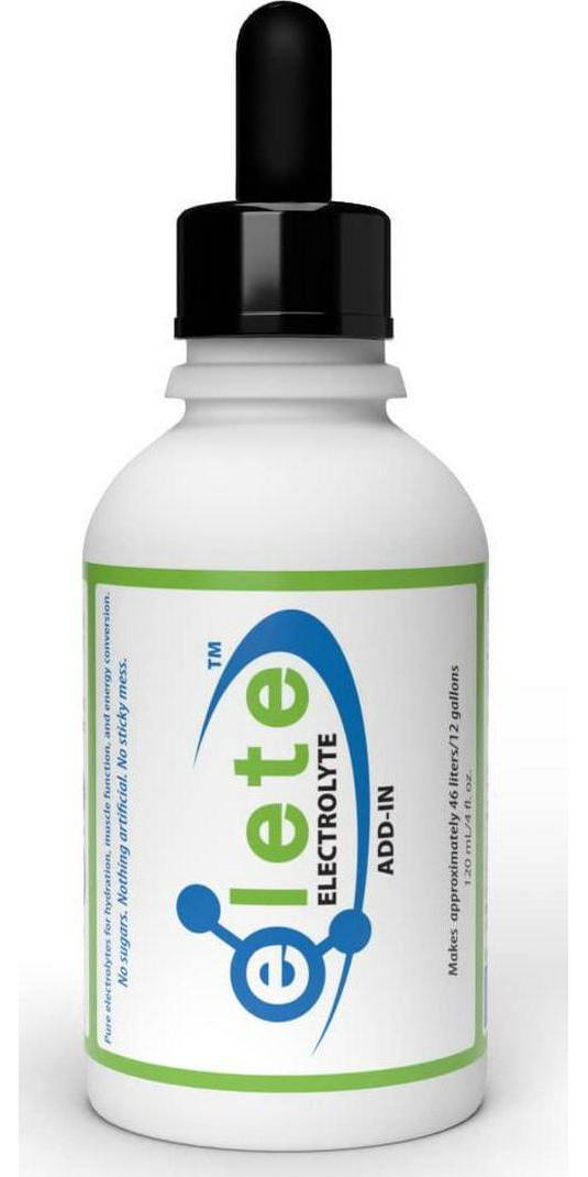 elete Electrolyte Add-In 4oz Dropper Bottle 4 Essential Electrolytes Concentrate All Natural Transforms Any Drink into a Sports Drink