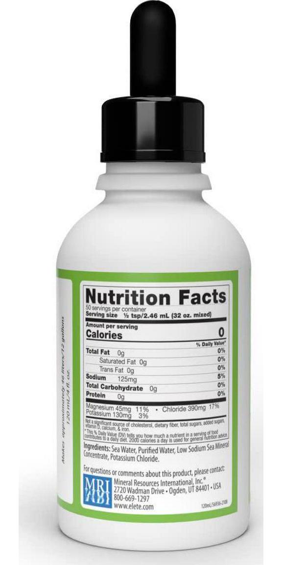 elete Electrolyte Add-In 4oz Dropper Bottle 4 Essential Electrolytes Concentrate All Natural Transforms Any Drink into a Sports Drink