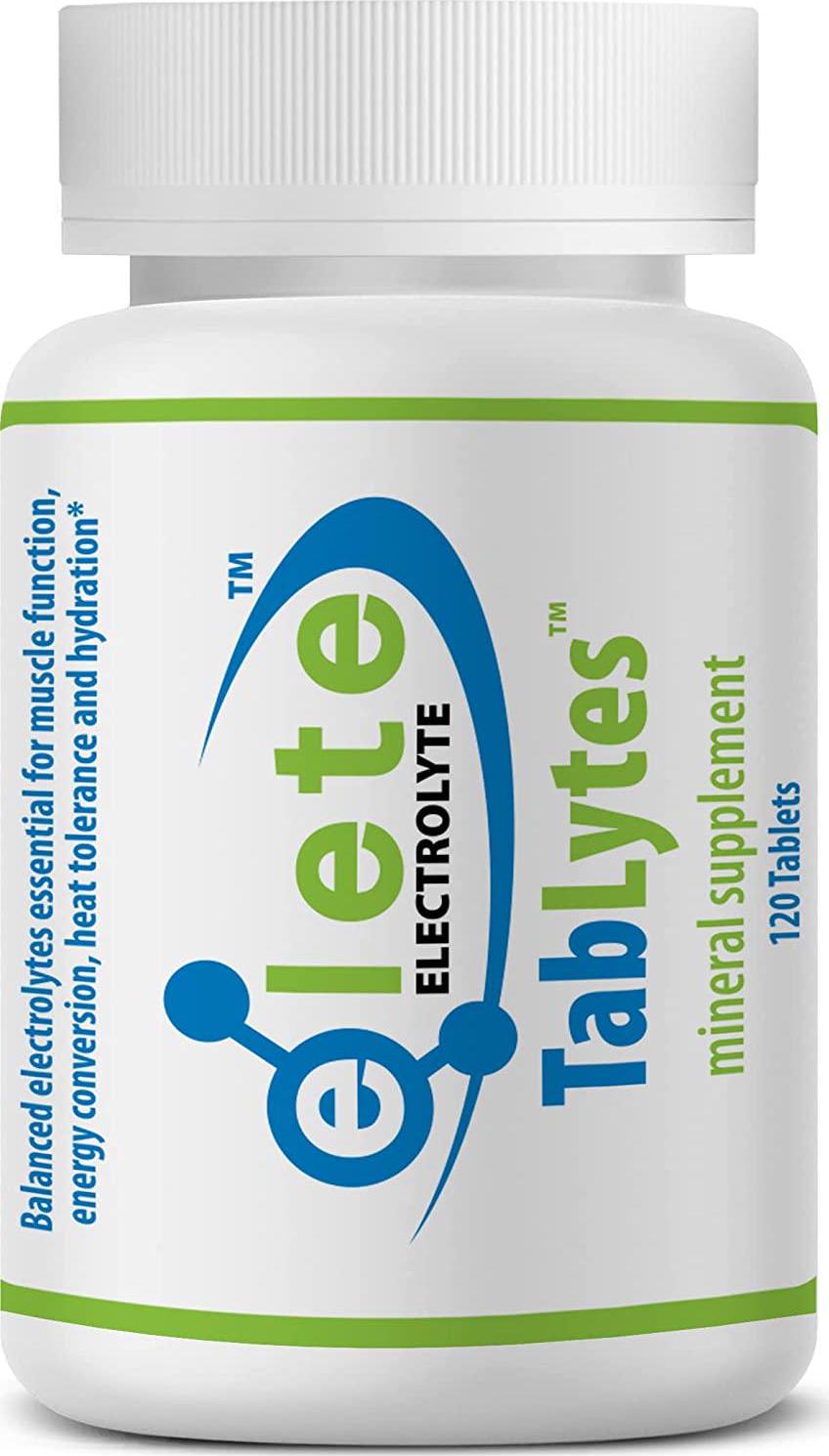 elete Tablytes All Natural Electrolyte Tablets Provides 9 Electrolytes to Support Hydration 120 Count