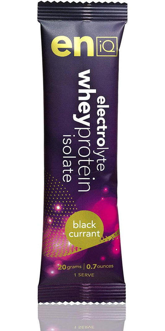 eniQ Electrolyte / Whey Protein Isolate, Blackcurrant, Box of 24 x 20g