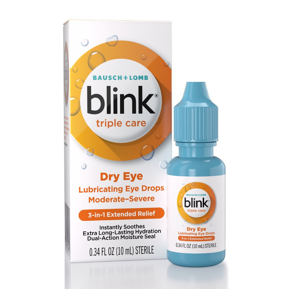 Blink® Triple Care Lubricating Eye Drops, 0.34 Oz.
